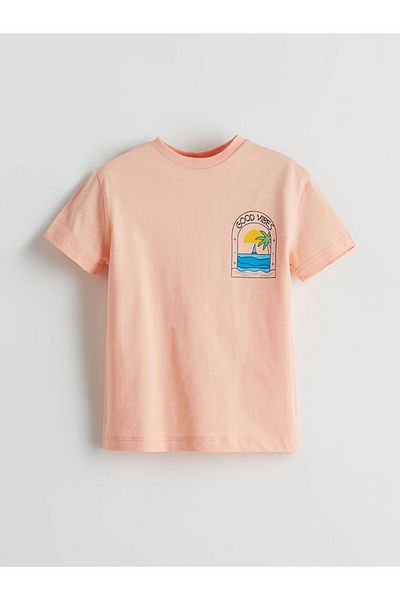 LC Waikiki New Season Crew Neck Printed Baby Boy T-Shirt - S5Jl18Z1