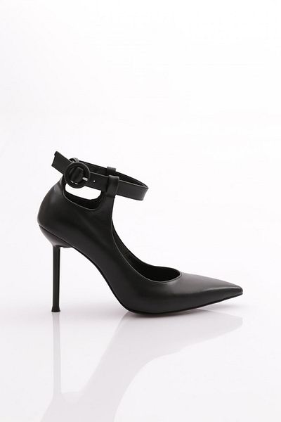 DGN 1081 Pantofi de seara cu toc pentru dama negri