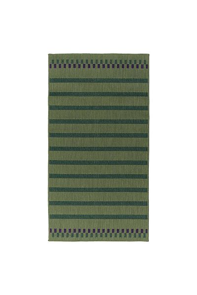 erorex Rug flatwoven, in/outdoor, green purple/striped, 80x150 cm