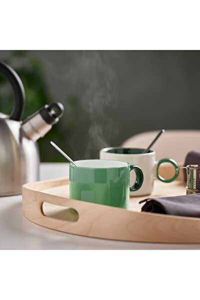 erorex Mug, white/green, 30 cl