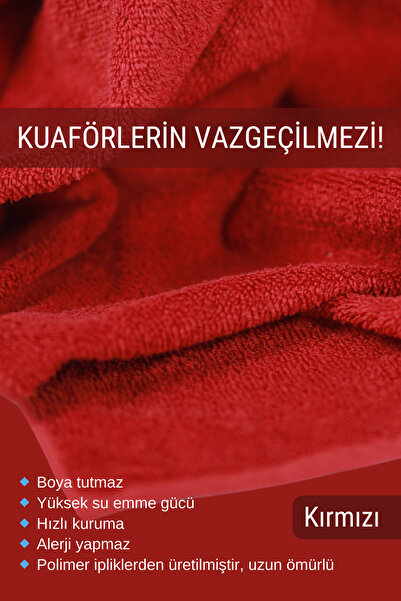 denizlicotton Спеціальний мікрофібровий рушник для волосся, що не фарбується, для перукарів, 50x90 см, набір з 12 штук