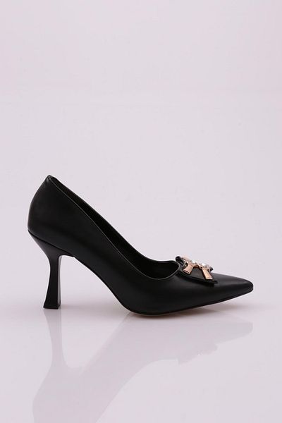 DGN 1503 Pantofi cu toc pentru femei negri