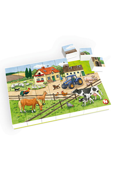 Hubelino 35 Parça Puzzle Çiftlik Hayatı 410184