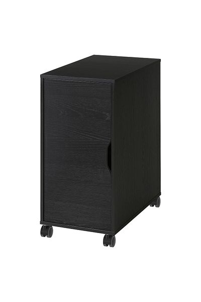 erorex Storage unit on castors, black-brown/black, 36x76 cm