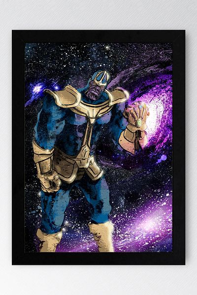 Saturn Pictură înrămată Thanos - Pictură poster film Marvel