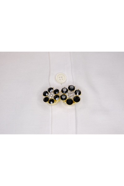 CYB STUDİO (KÜÇÜK BOY) SİYAH ÇITÇITLI BROŞ DÜĞME GÖMLEKLERİNİZE ŞIKLIK KATACAK ŞIK VE MODERN GÖRÜNÜME SAHİP