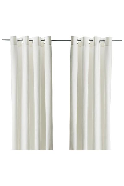 erorex Room darkening curtains, 1 pair, with eyelets/white, 145x300 cm