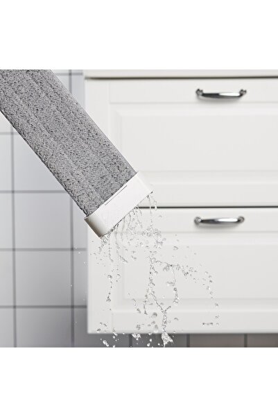 erorex Squeeze-clean flat mop, grey, 12x37 cm