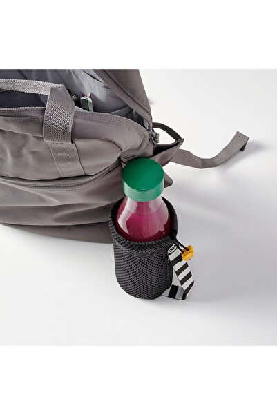 erorex Water bottle, clear glass/green, 0.5 l