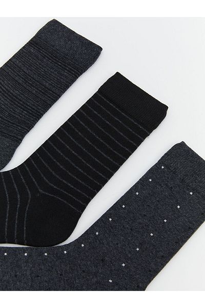 LC Waikiki LCW ACCESSORIES Мъжки чорапи до глезена с микс райета, комплект от 5