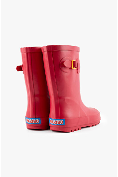 PLANT Haribo Çocuk Kırmızı Su Geçirmez Yağmur Çizmesi