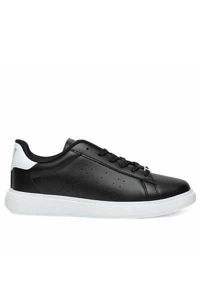 Elit Wipper 7442 Black and White Lightweight Comfortable Casual Men's Sneakers