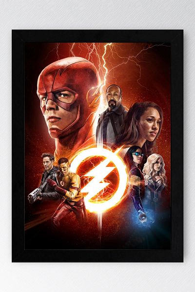 Saturn The Flash Framed Painting - Pictură poster de film