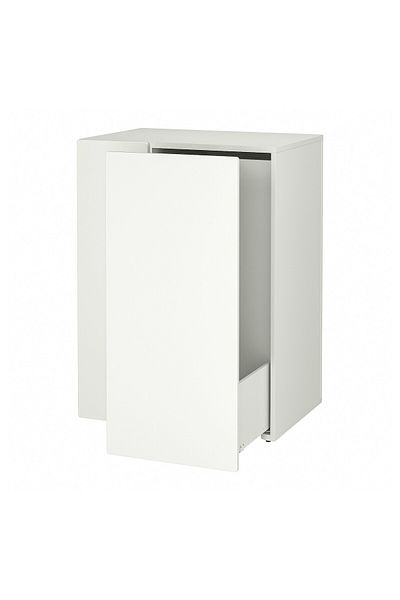 erorex Pull-out storage unit, white, 80x57x108 cm