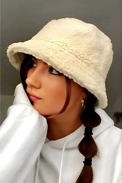 Trenderrs Women's Plush Bucket Hat