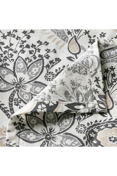 erorex Flat sheet, grey/white, 150x260 cm