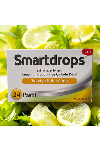 Smartdrops Limonlu Propolisli Ve Çinkolu Pastil 24'lü