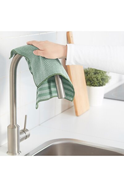 erorex Microfiber cloth, green blue/yellow, 28x28 cm