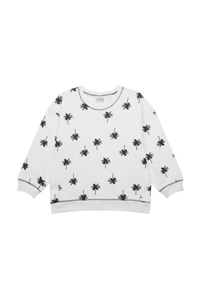 Antebies Palm Sweatshirt Shorts Set