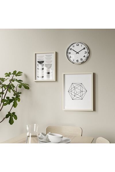 erorex Wall clock, stainless steel, 32 cm