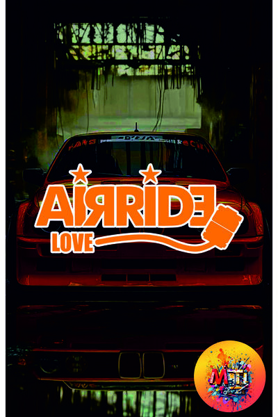 sticker Airride Love Sticker Lettering Jdm Car-Motorcycle Windshield Sticker ...