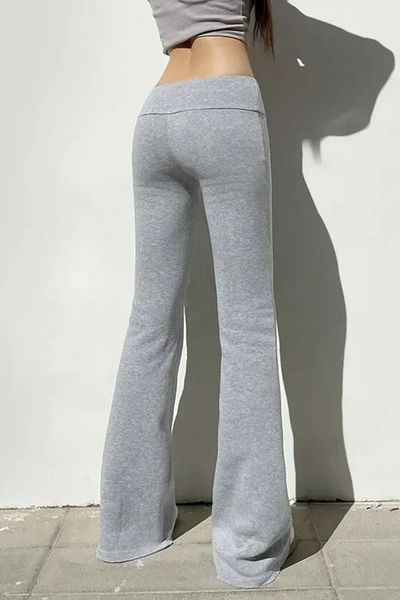 Köstebek Šedá tepláková souprava Melange Slim Fit s španělským nohavicím