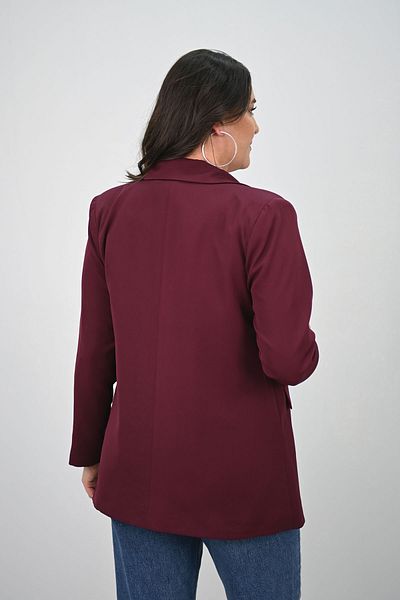 Koza Butik سترة نسائية كبيرة الحجم مبطنة بأزرار 9008-25-1