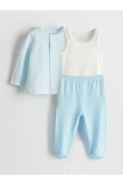 LC Waikiki Lcw Baby Ecru Basic Baby Boy Hospital Discharge Set
