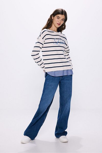 Springfield Cotton-combined "love" Sweater