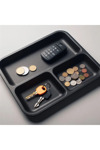 Cypnova علبة المفاتيح والعملات المعدنية الحديثة - منظم أنيق وعملي