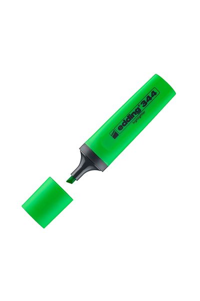 Edding Highlighter E-344 - Green Cut Tip - Water-Based Ink - Quick Dry