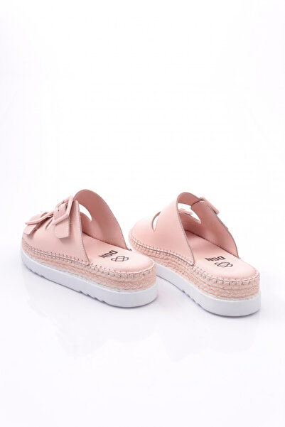 DGN 2039 Kadin Üstü Kemer Detayli Ayarlanabilir Terlik