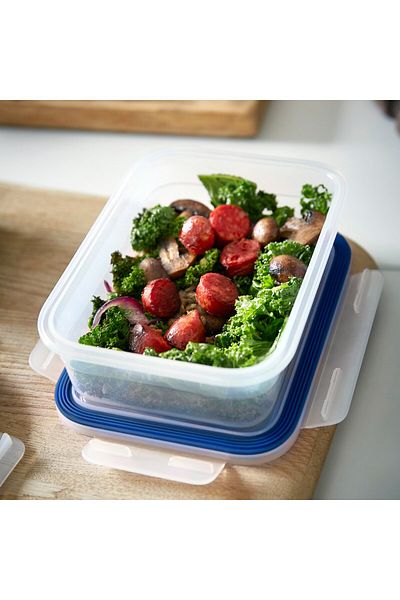 erorex Food container with lid, set of 4, plastic