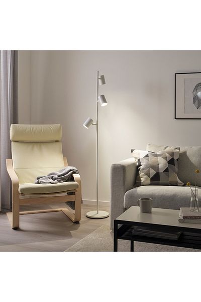 erorex Floor lamp with 3-spot, white