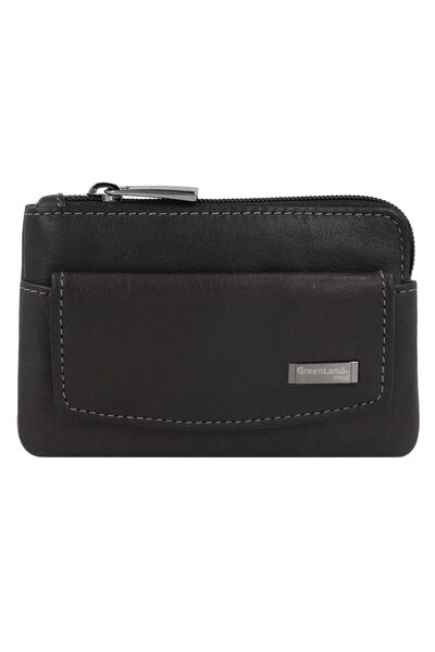 Greenland Nature Black Nappa Schlüsseletui RFID Leder 11,5 cm