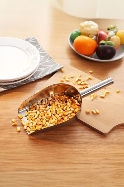 Chavin Steel 24.5 cm No: 3 Flat Base Spice Nuts Pulses Ration Shovel Cin982