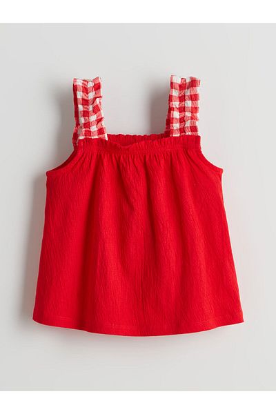 LC Waikiki New Season Plaid Girls Blouse and Shorts Set of 2 - S5Ey95Z1