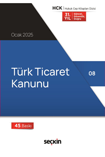 Seçkin Yayıncılık Türk Ticaret Kanunu (Cep Kitabı) / Ocak 2025