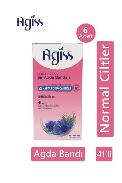 AGISS 41 Waxing Strips - 6 Normal Skin