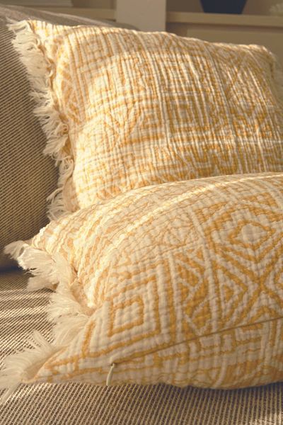 Pilloveland 2-Piece Muslin Throw Pillow Cover - 100% Cotton - 3 Layers Muslin - Egypt