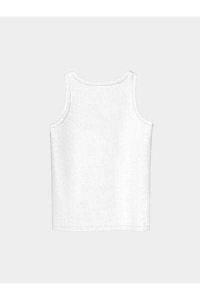 LC Waikiki Lcw Kids White Crew Neck Basic Boy's Undershirt