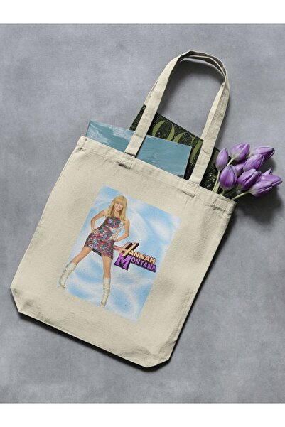 redame Hannah Montana Y2K Cover Bez Çanta Tote Bag