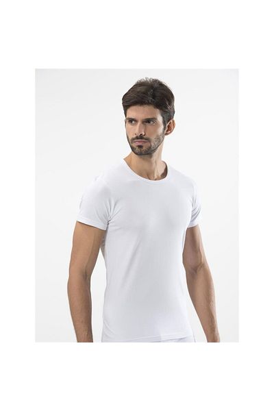 TÜREN 169 Ανδρικό μπλουζάκι Lycra-λευκό