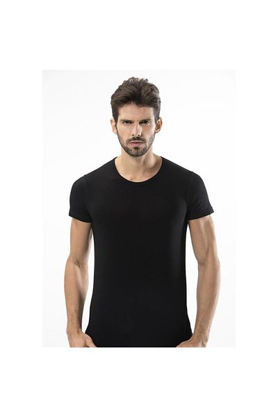TÜREN 169 Ανδρικό μπλουζάκι Lycra-μαύρο
