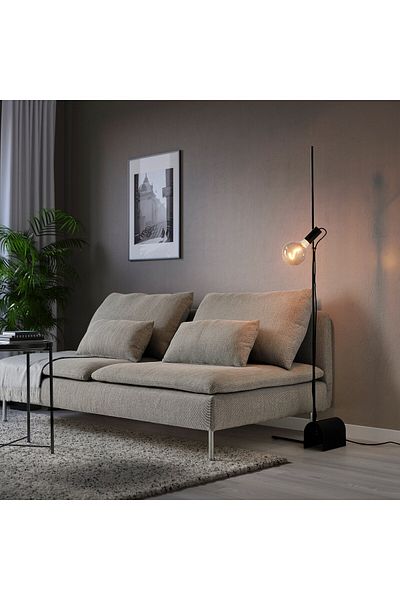 erorex مصباح أرضي، أسود