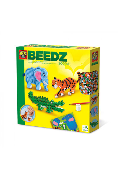 SES Creative Σετ Δημιουργίας Beedz - Σιδερένιες Χάντρες με Ζώα Σαφάρι