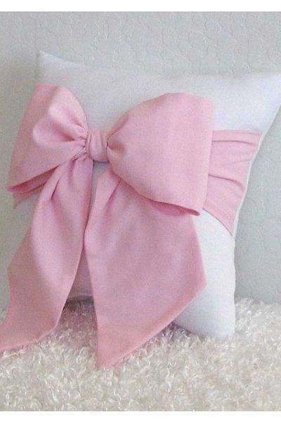 Hobizer Textile Bow Figured Throw Pillow 40X40 cm