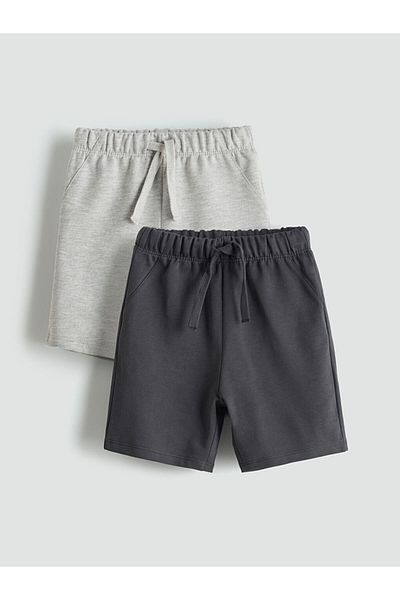 LC Waikiki New Season Elastic Waist Boys' Shorts 2-Piece - S5Jd00Z1