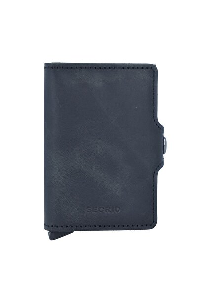Secrid Portofel dublu vintage pentru carduri și bani, cu protecție RFID, din ...