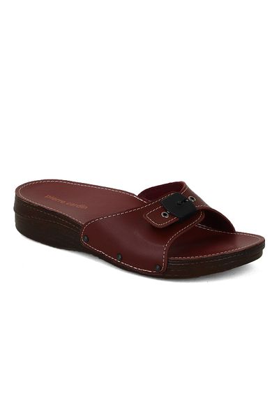 Pierre Cardin 7265 Minel Single Buckle Orthopedic Women's Slippers